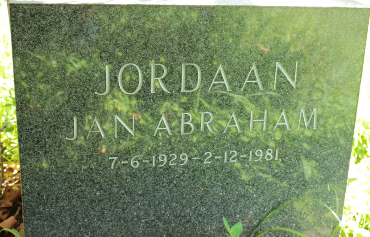 JORDAAN Jan Abraham 1929-1981