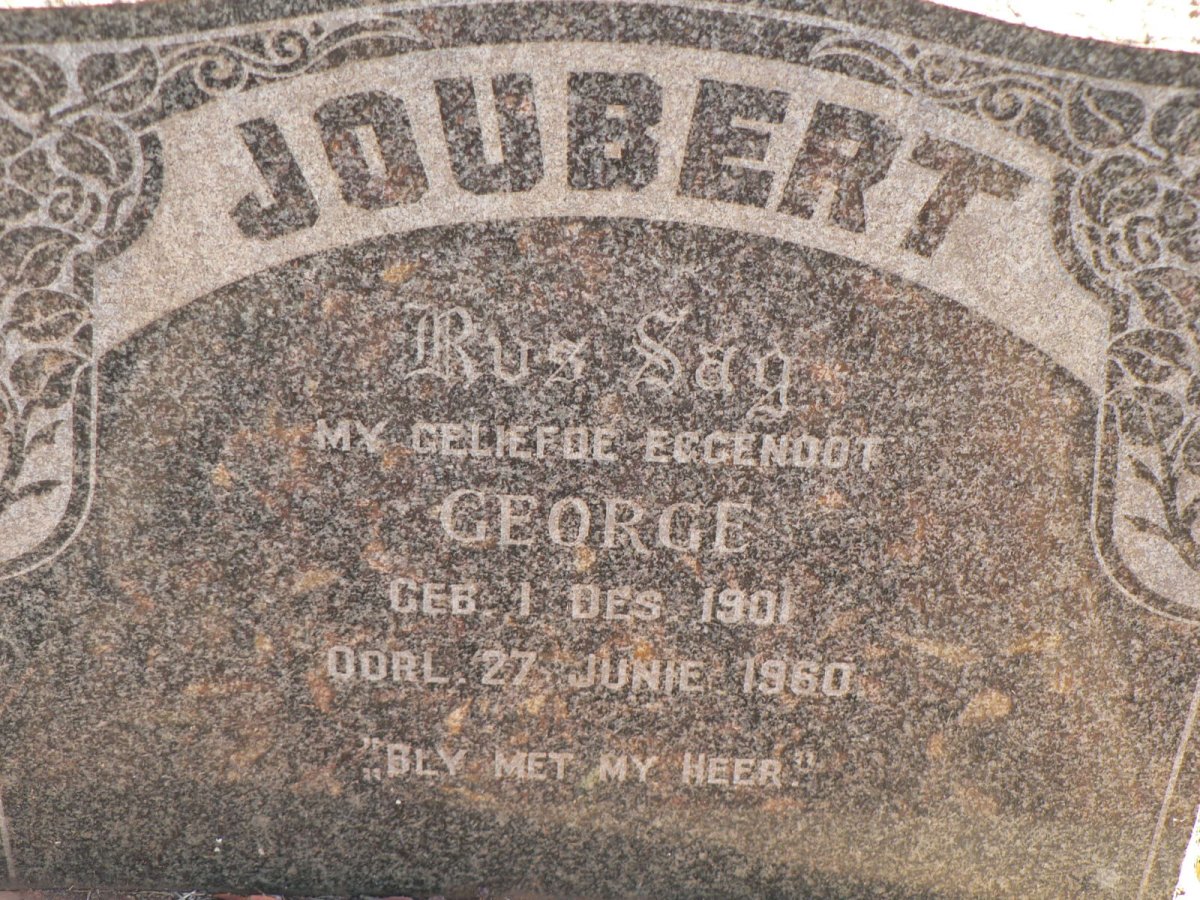 JOUBERT George 1901-1960