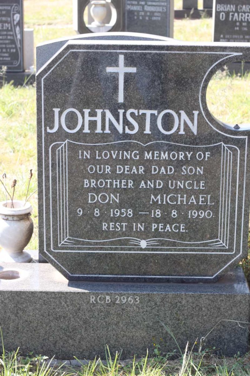 JOHNSTON Don Michael 1958-1990