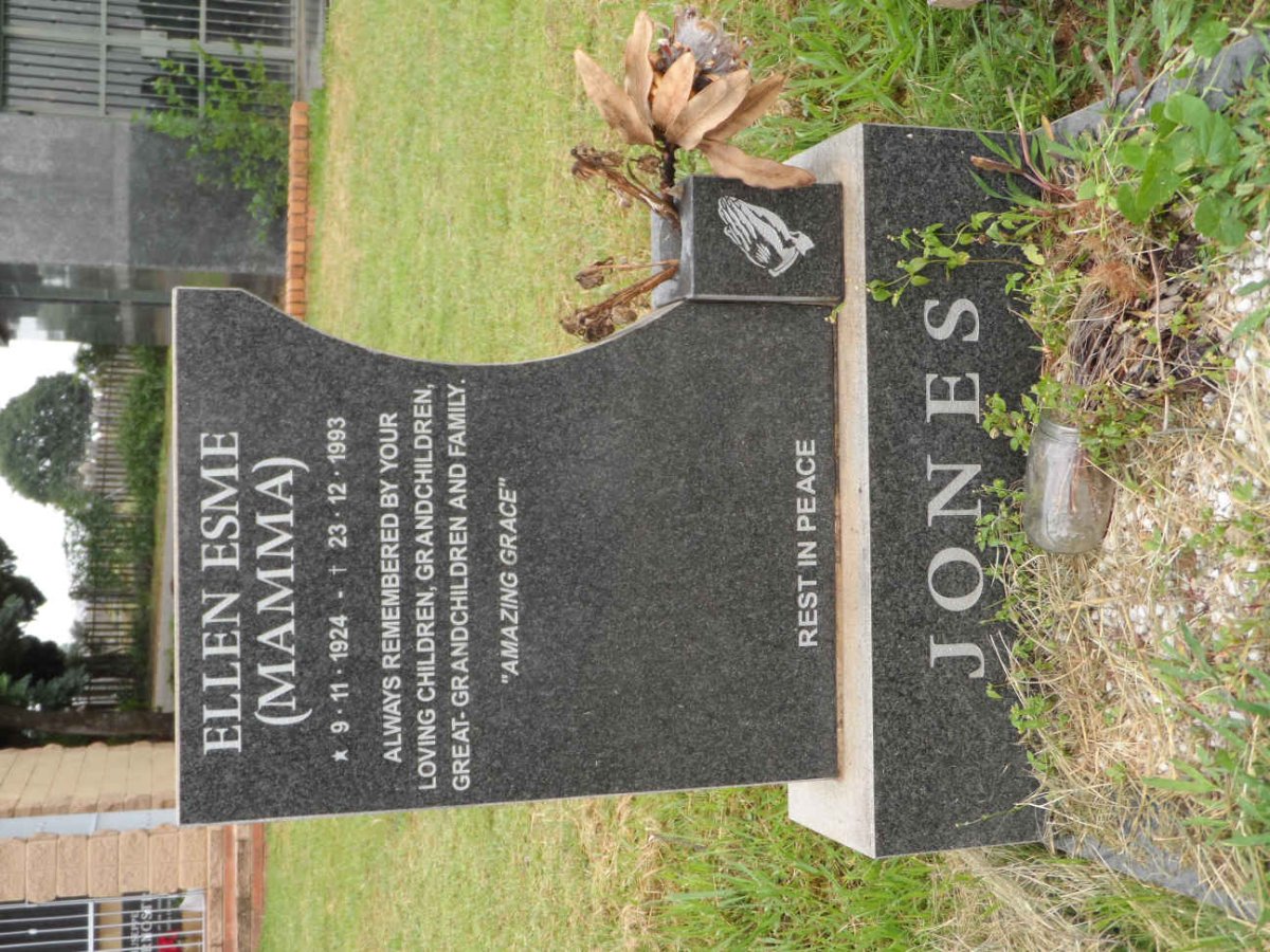 JONES Ellen Esme 1924-1993