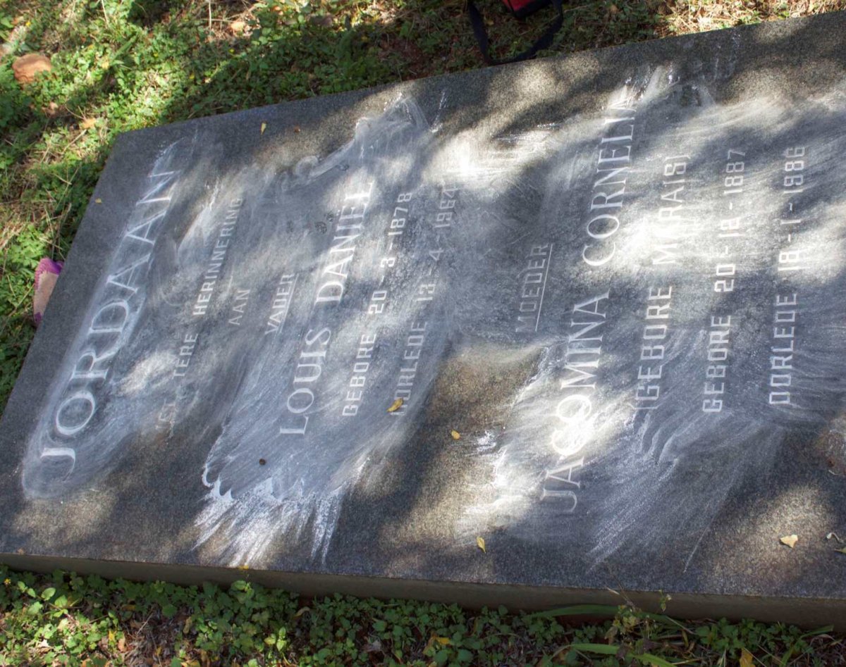 JORDAAN Louis Daniel 1878-1964 &amp; Jacomina Cornelia MARAIS 1887-1986
