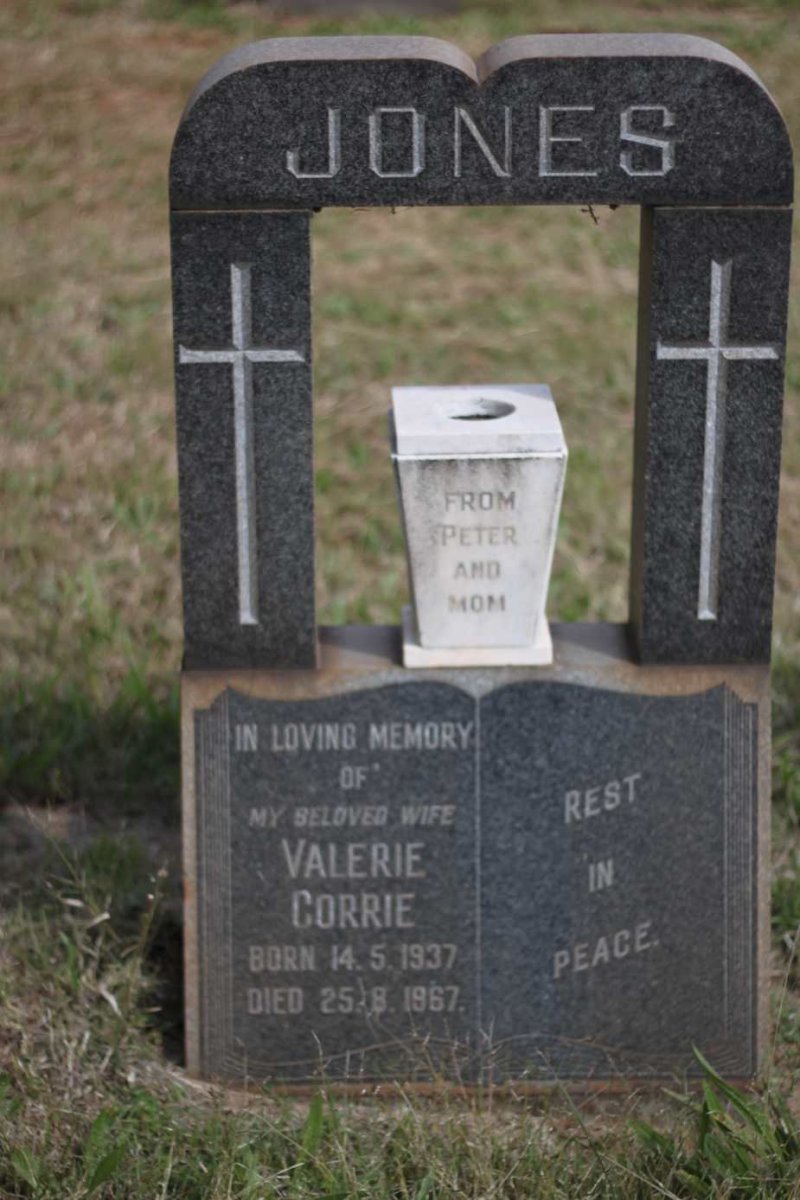 JONES Valerie Corrie 1937-1967