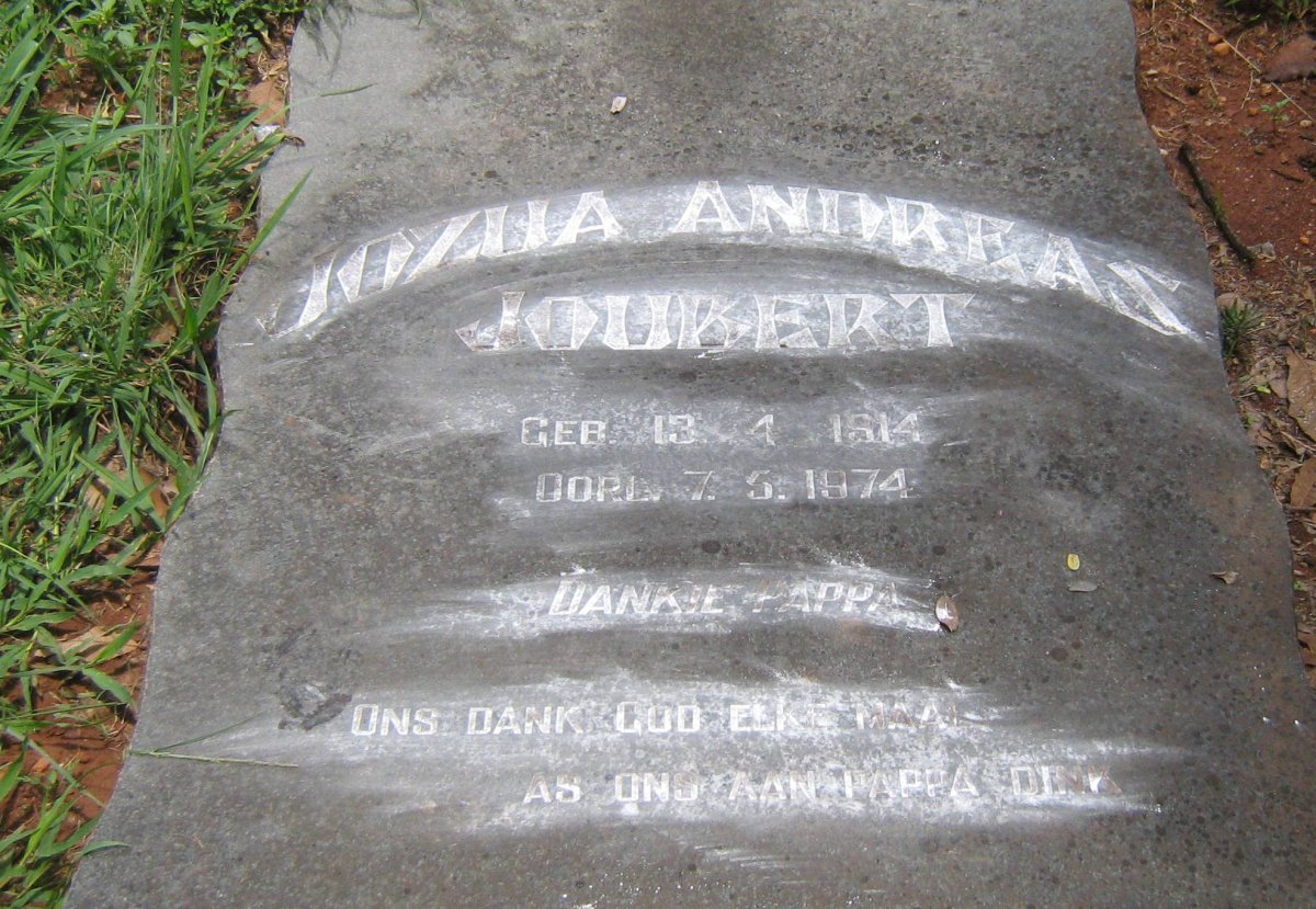 JOUBERT Jozua Andreas 1914-1974