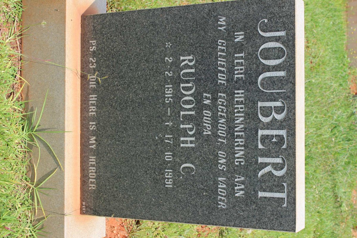 JOUBERT Rudolph C. 1915-1991