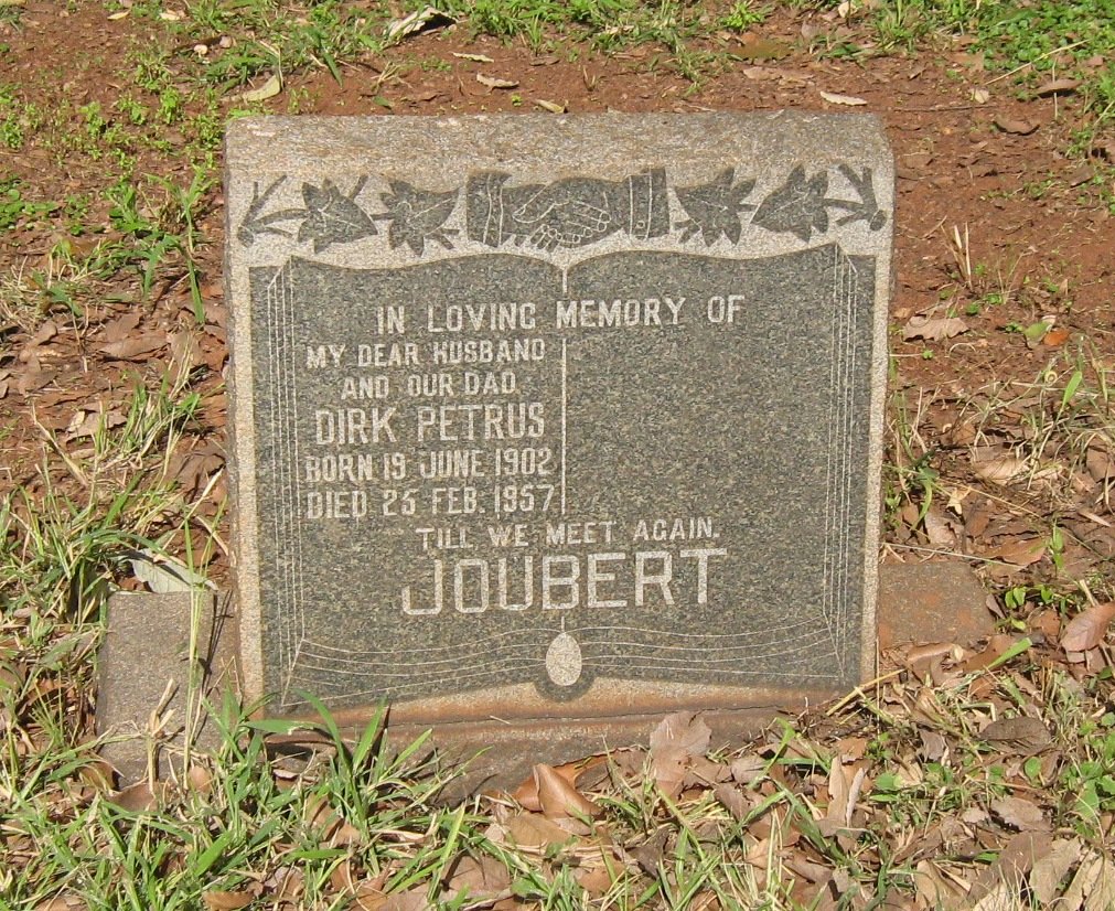 JOUBERT Dirk Petrus 1902-1957