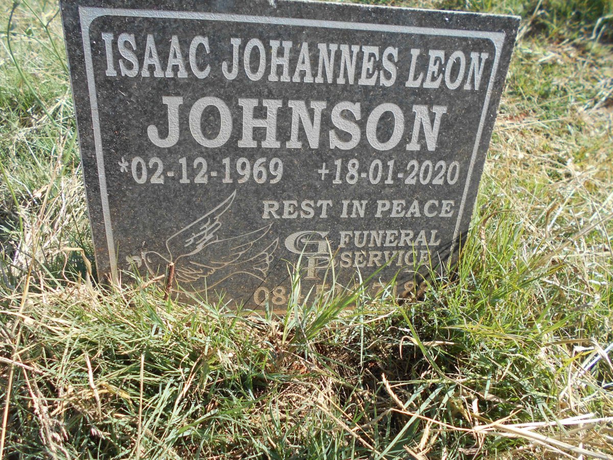 JOHNSON Isaac Johannes Leon 1969-2020