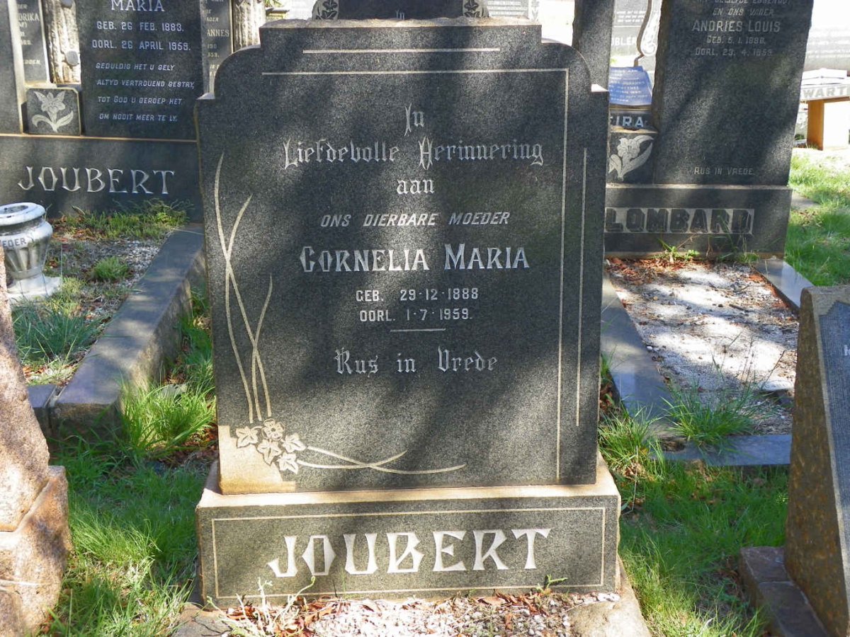 JOUBERT Cornelia Maria 1888-1959