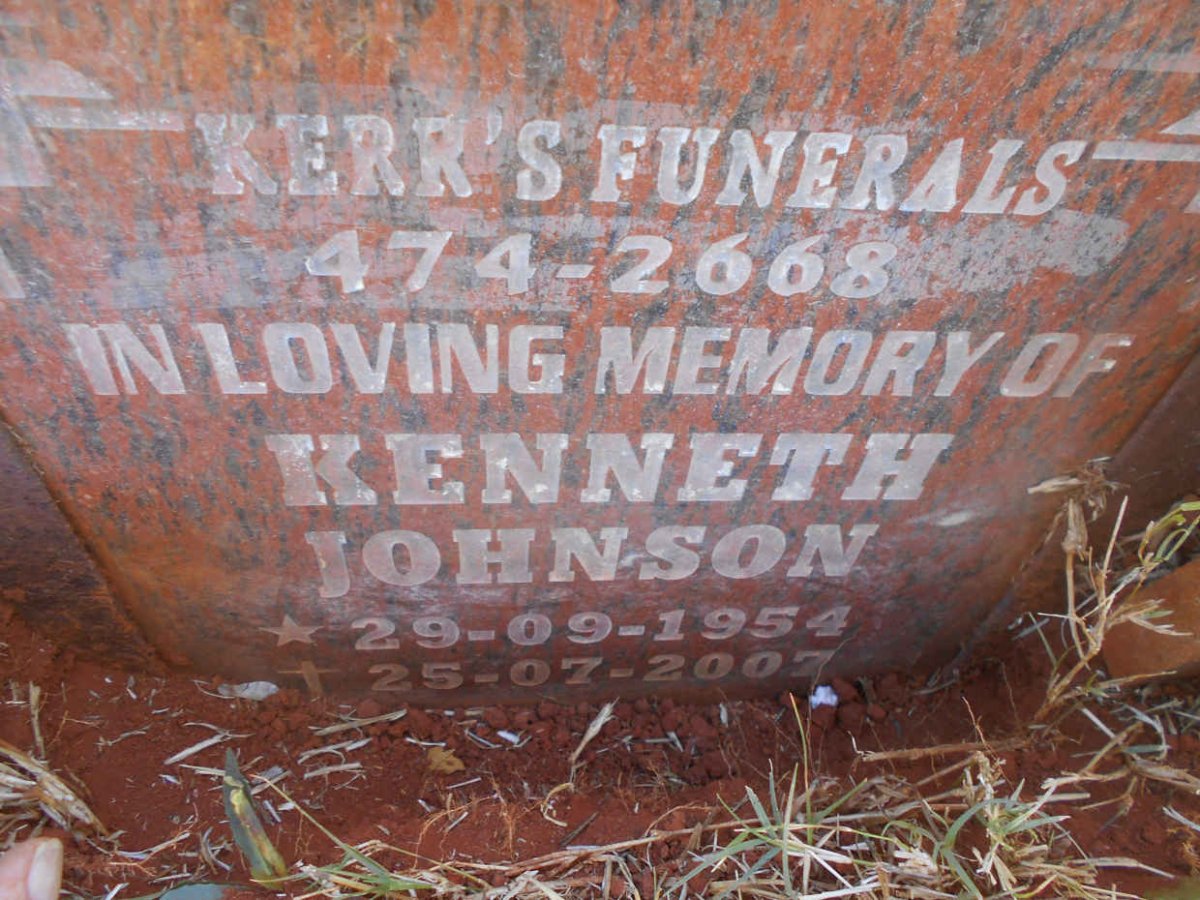 JOHNSON Kenneth 1954-2007