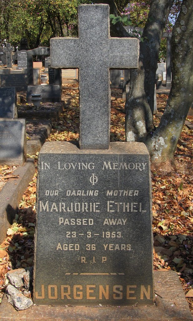 JORGENSEN Marjorie Ethel -1953