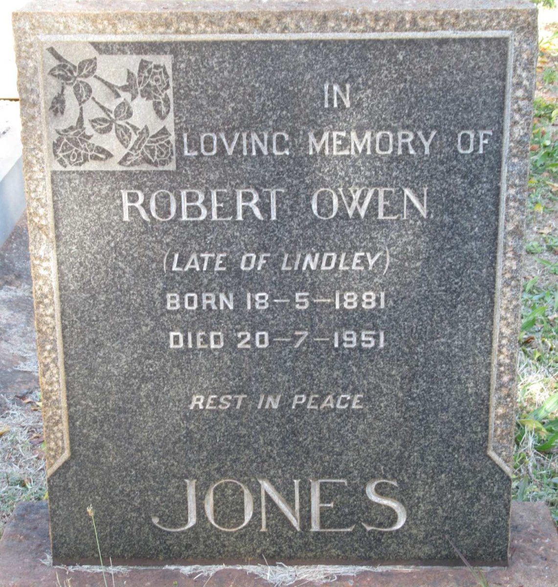 JONES Robert Owen 1881-1951