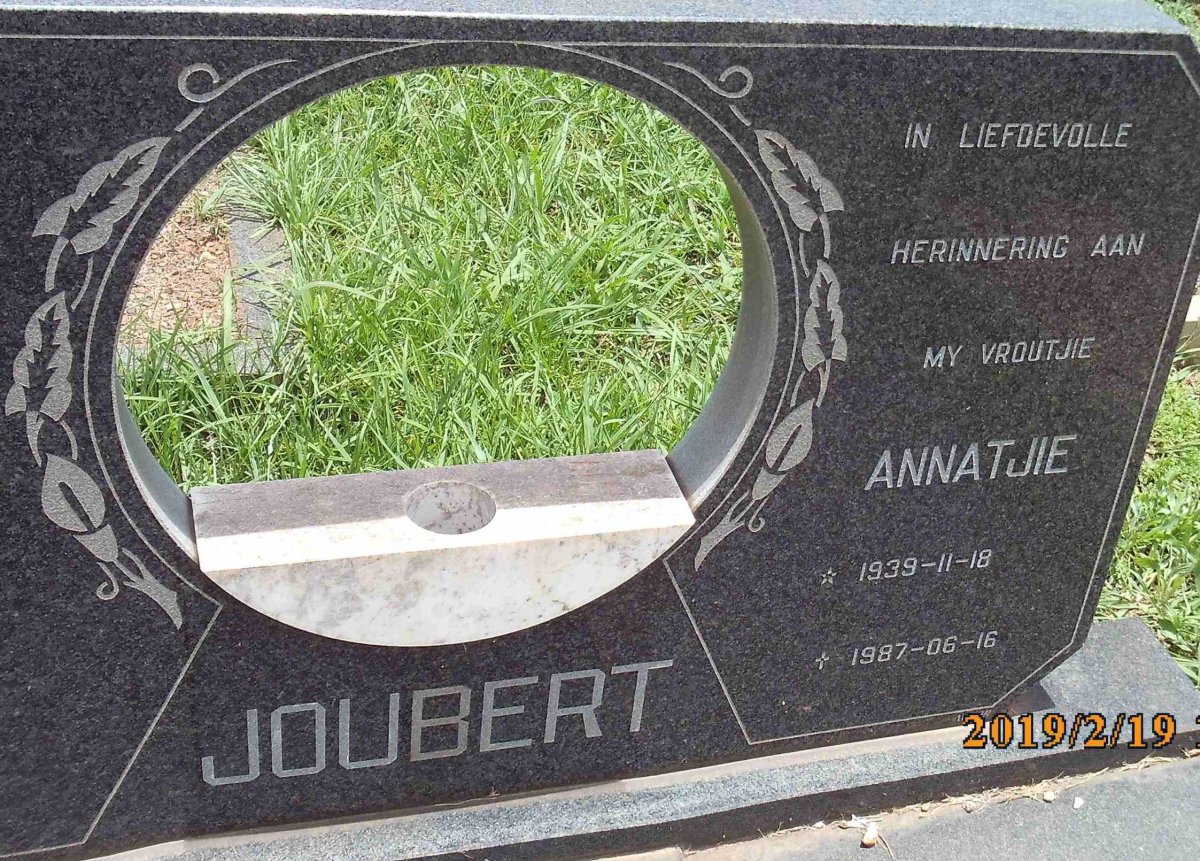 JOUBERT Annatjie 1939-1987