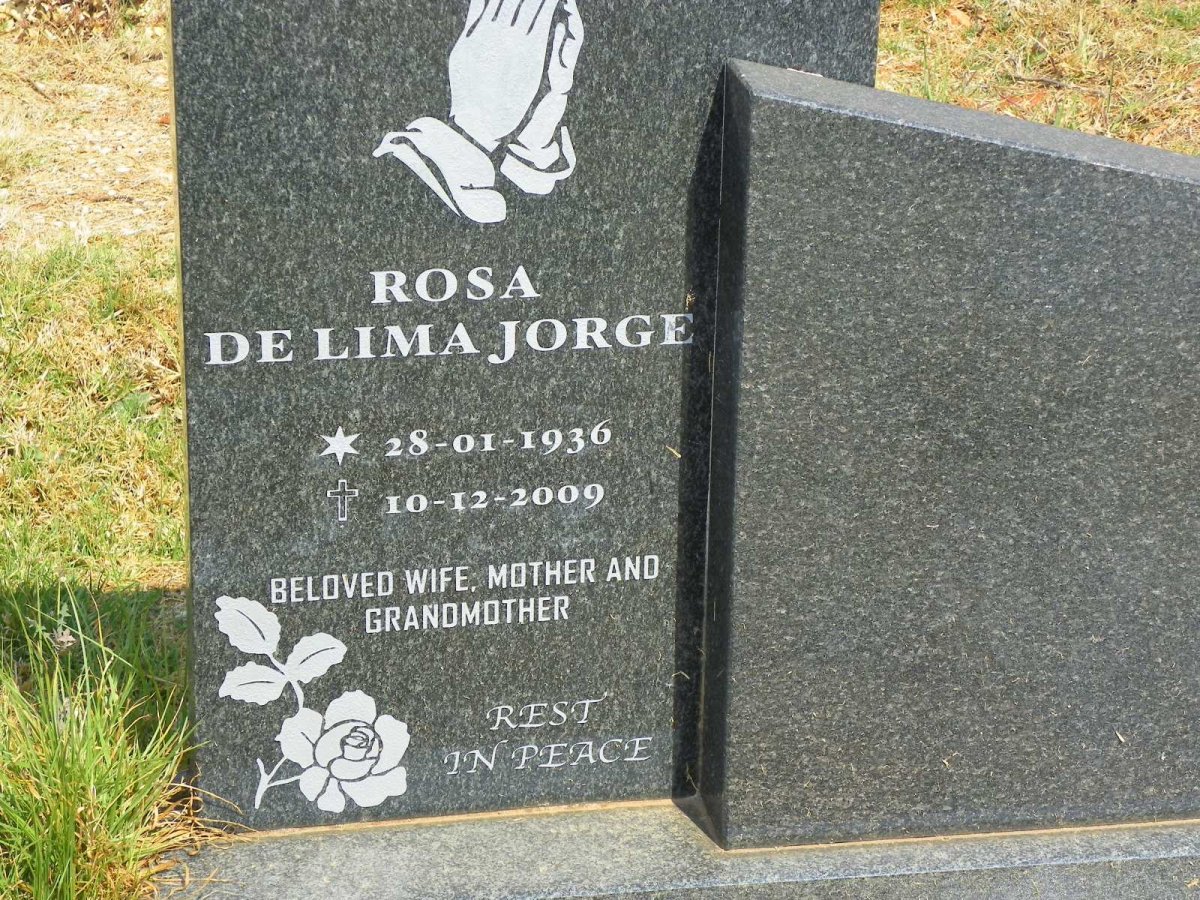 JORGE Rosa de Lima 1936-2009