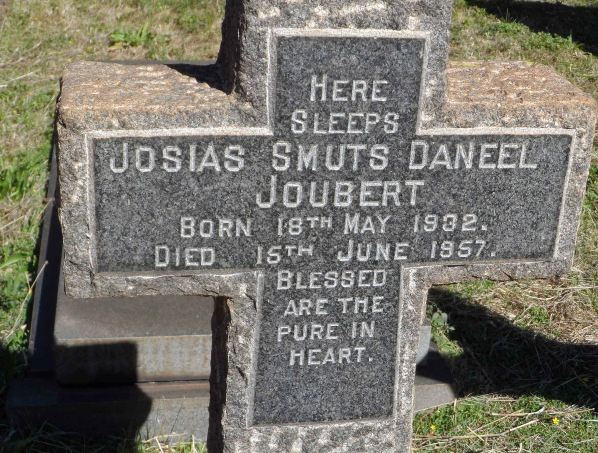 JOUBERT Josias Smuts Daneel 1932-1957