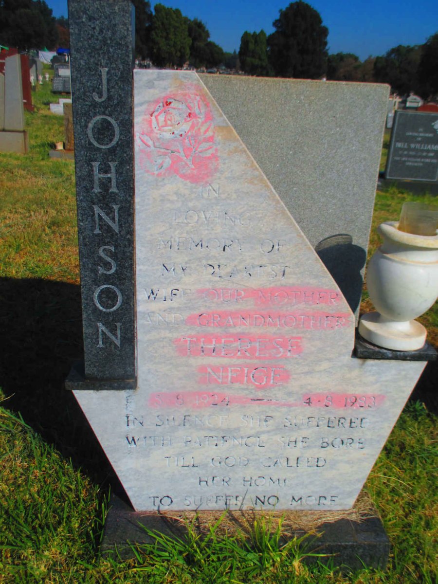 JOHNSON Therese Neige 1924-1983