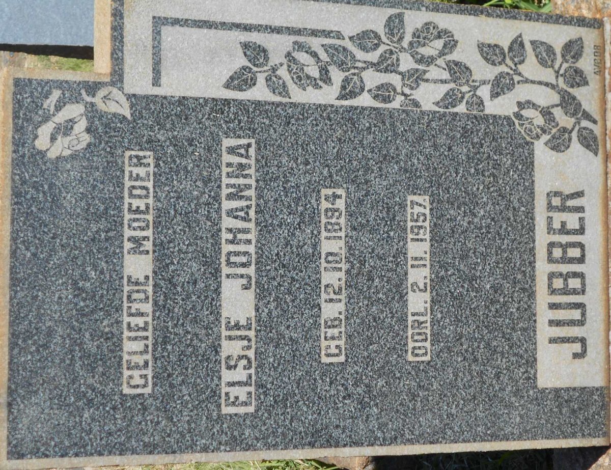 JUBBER Elsje Johanna 1894-1957