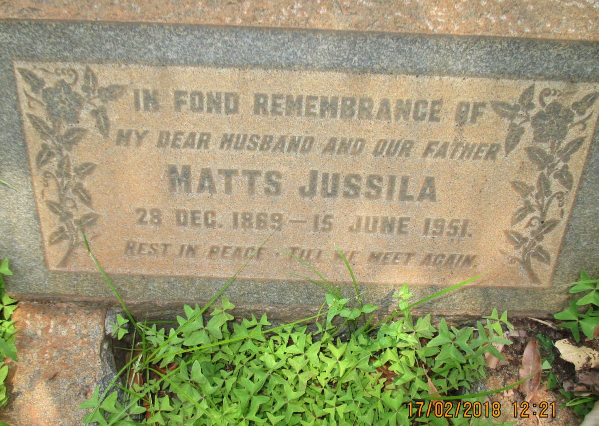 JUSSILA Matts 1869-1951