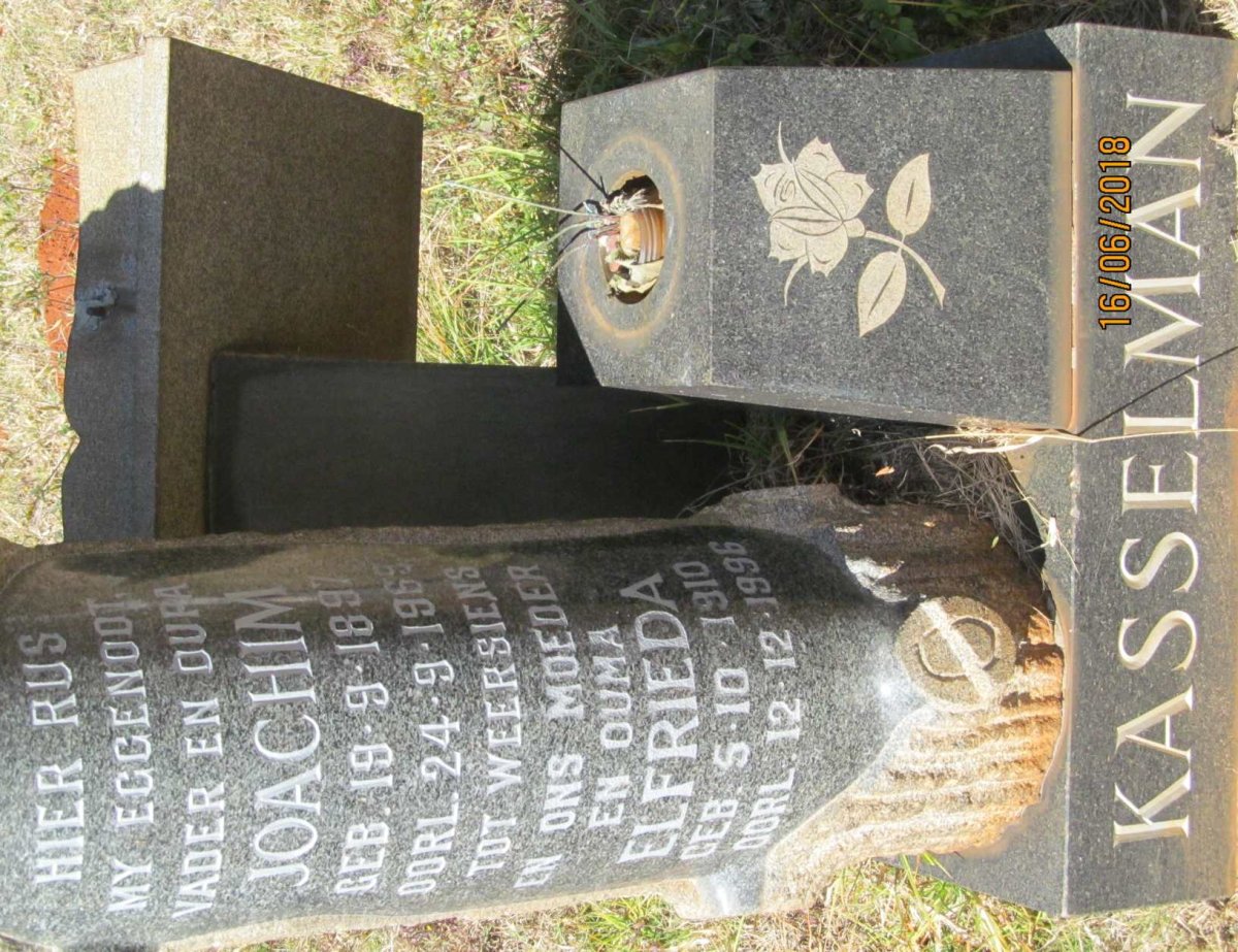 KASSELMAN Joachim 1897-1969 &amp; Elfrieda 1910-1996