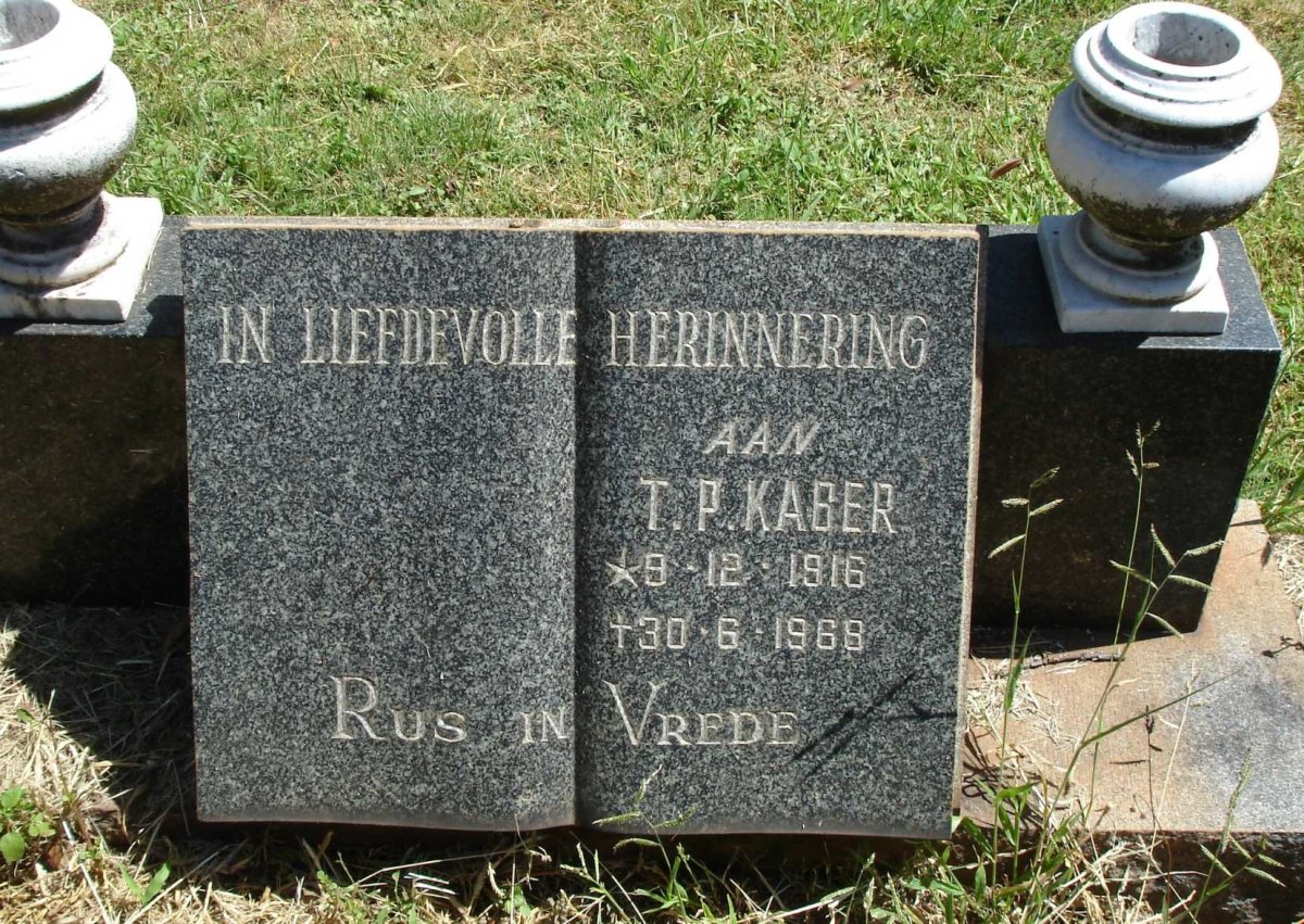 KABER T.P. 1916-1969