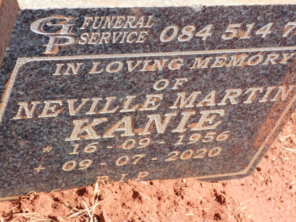 KANIE Neville Martin 1956-2020