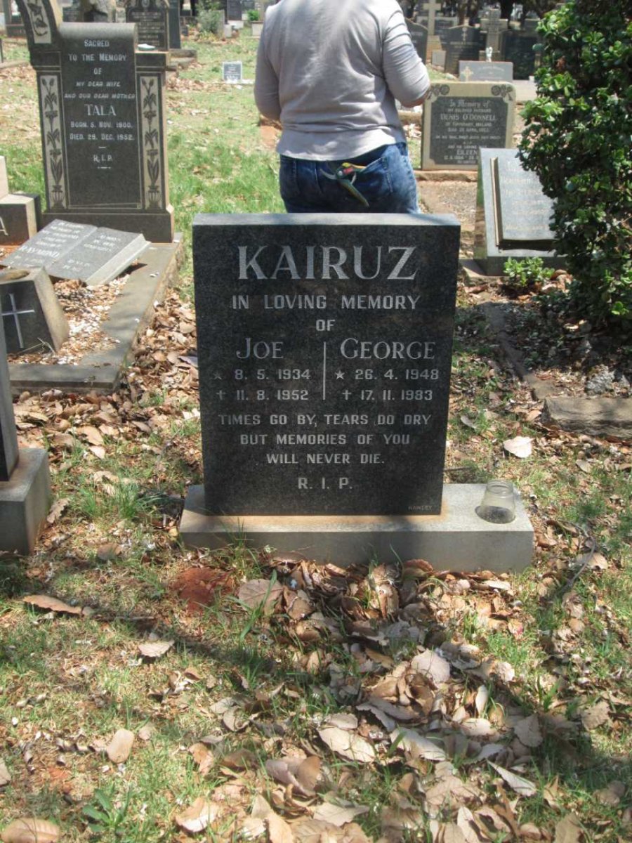 KAIRUZ Joe 1934-1952 :: KAIRUZ George 1948-1983