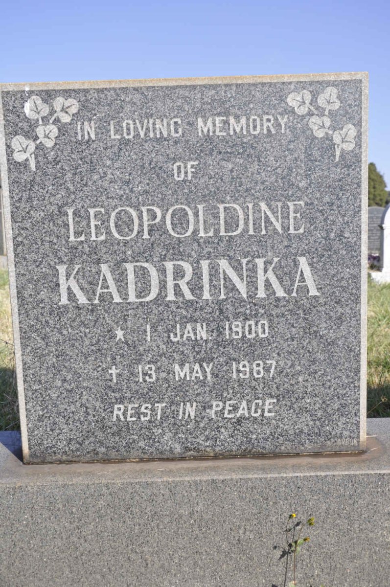 KADRINKA Leopoldine 1900-1987
