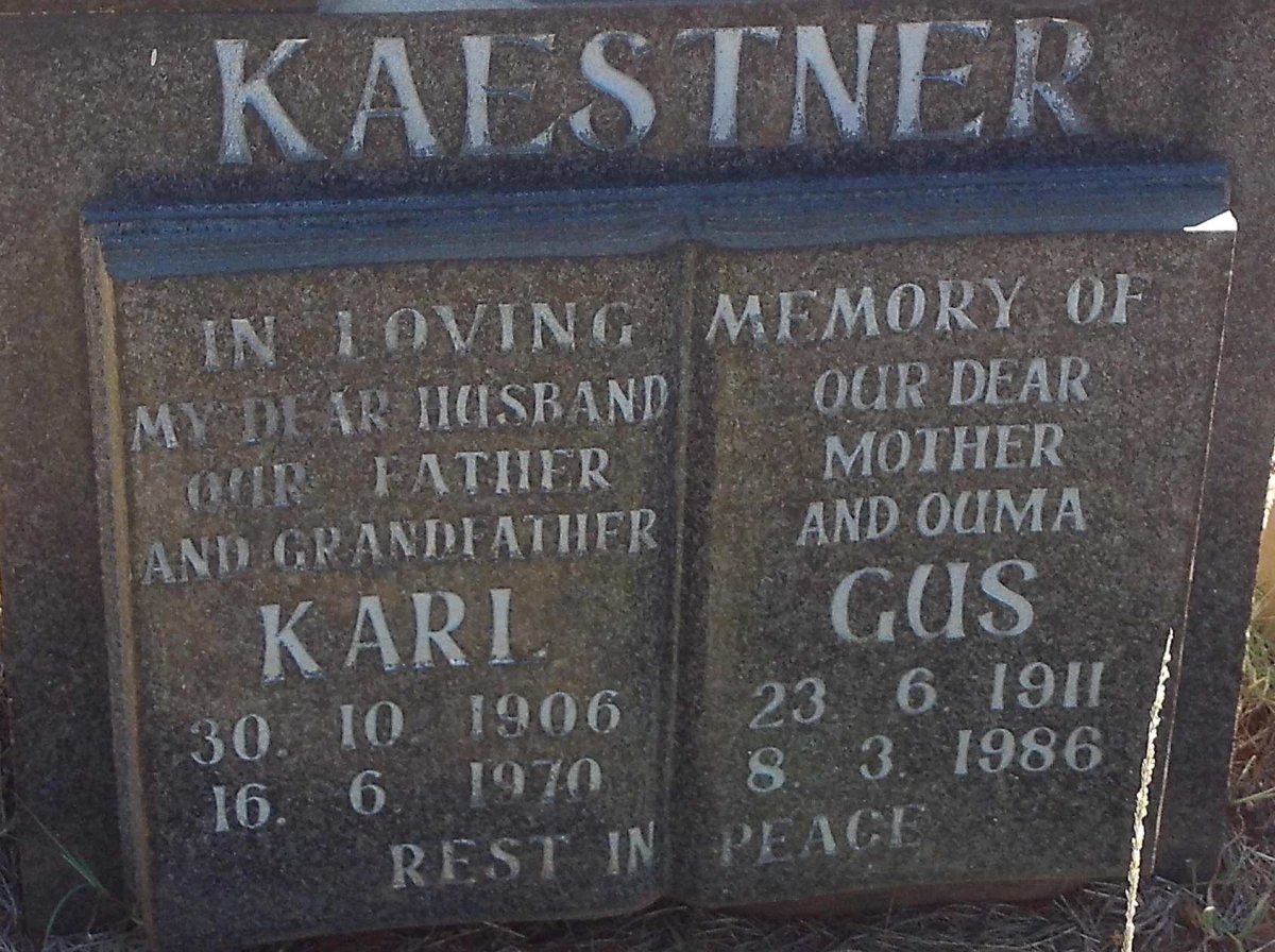 KAESTNER Kari 1906-1970 &amp; Gus 1911-1986