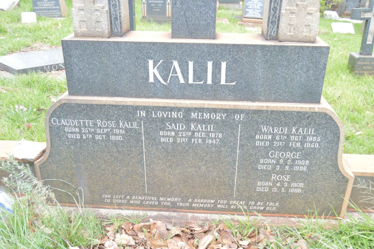 KALIL Said 1878-1947 &amp; Wardi 1885-1950