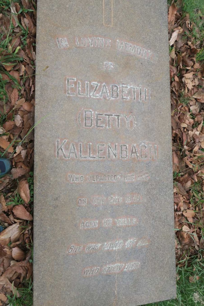 KALLENBACH Elizabeth -1949