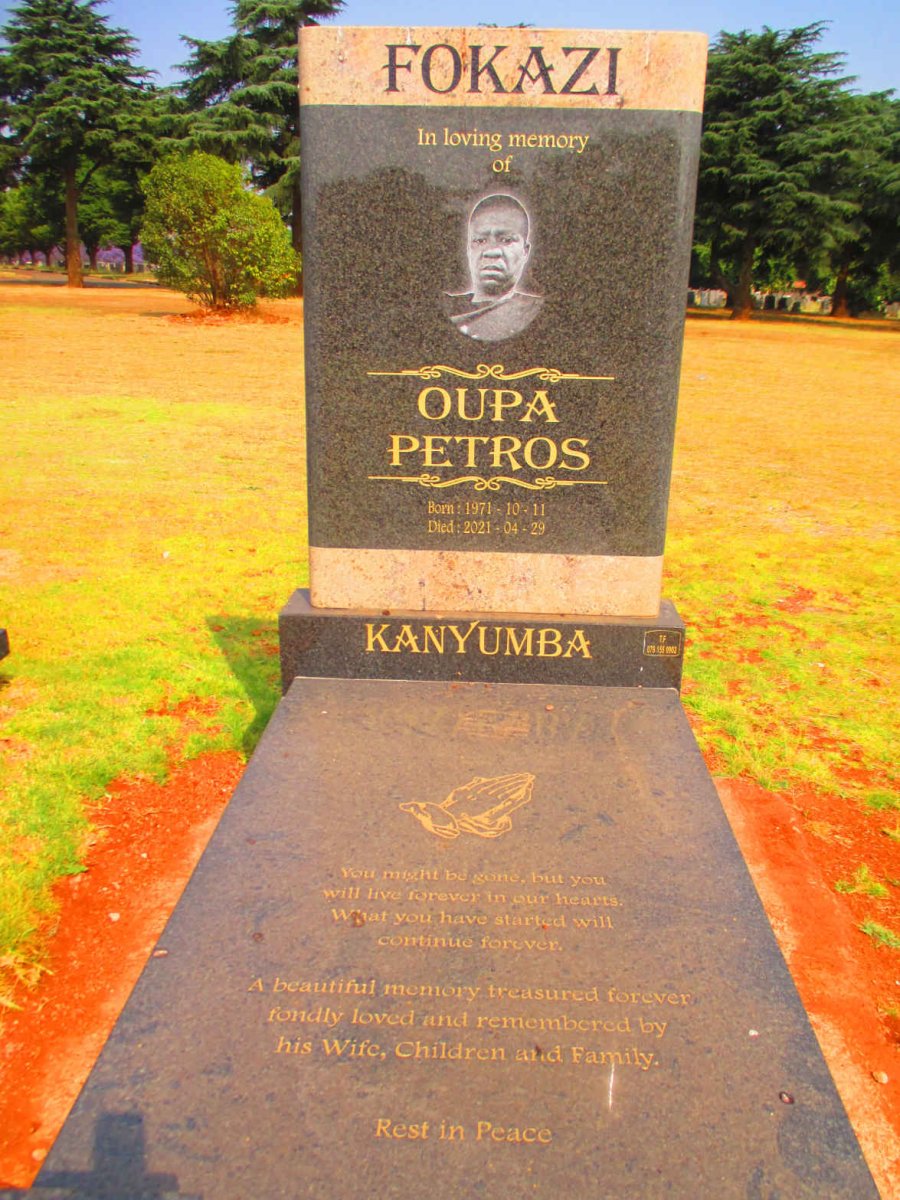 KANYUMBA Oupa Petros 1971-2021