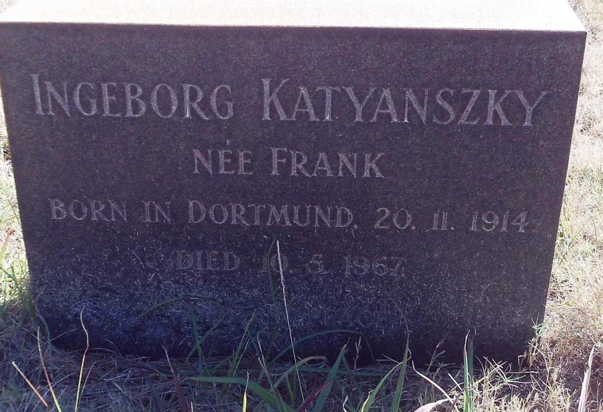KATYANSZKY Ingeborg nee FRANK 1914-1967
