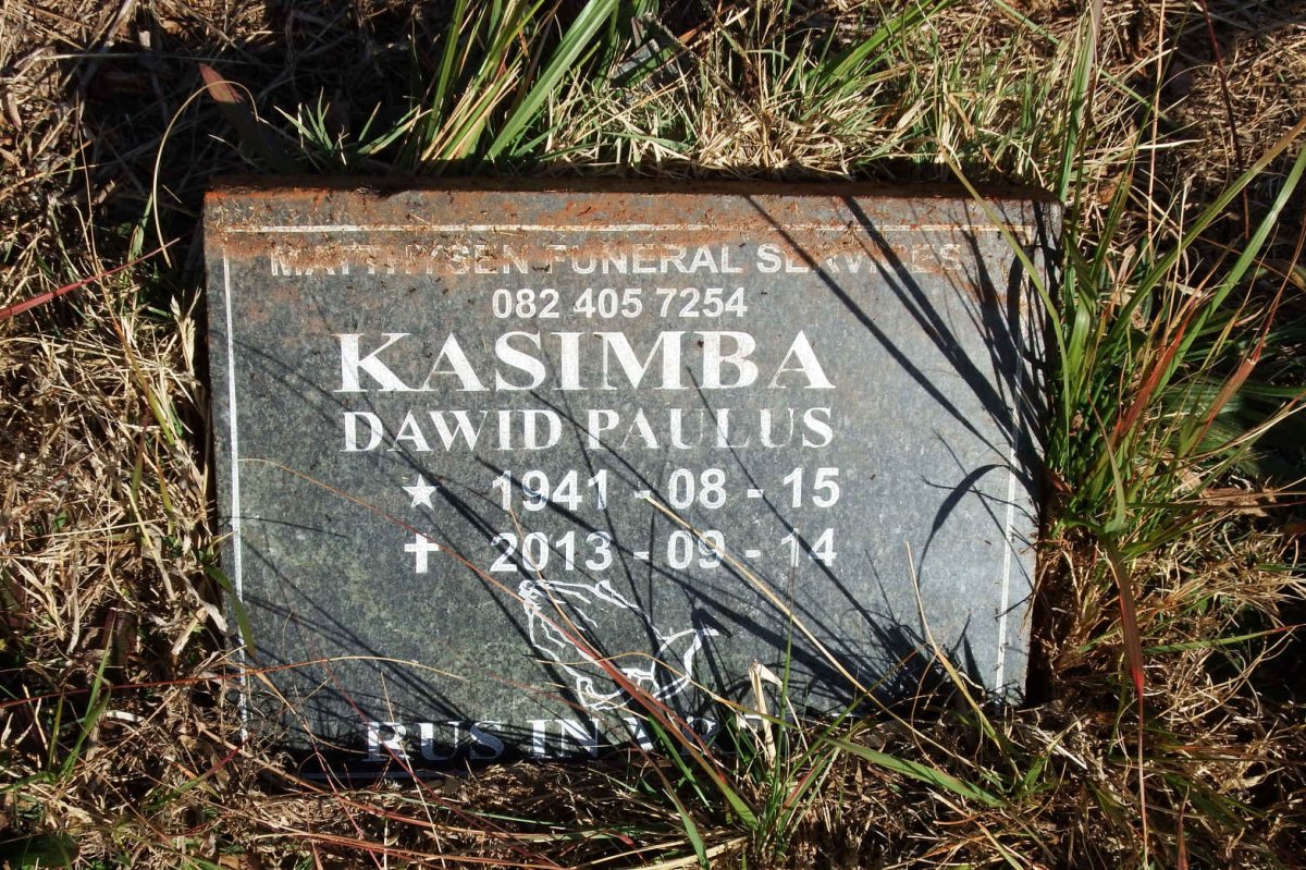KASIMBA Dawid Paulus 1941-2013