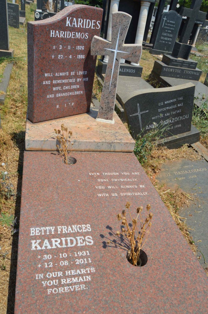 KARIDES Haridemos 1926-1986