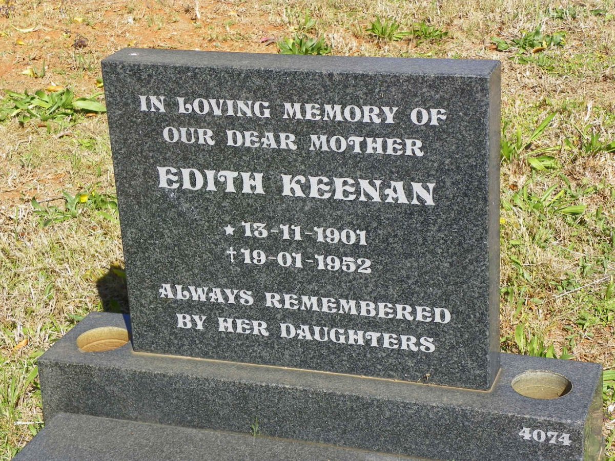 KEENAN Edith 1901-1952