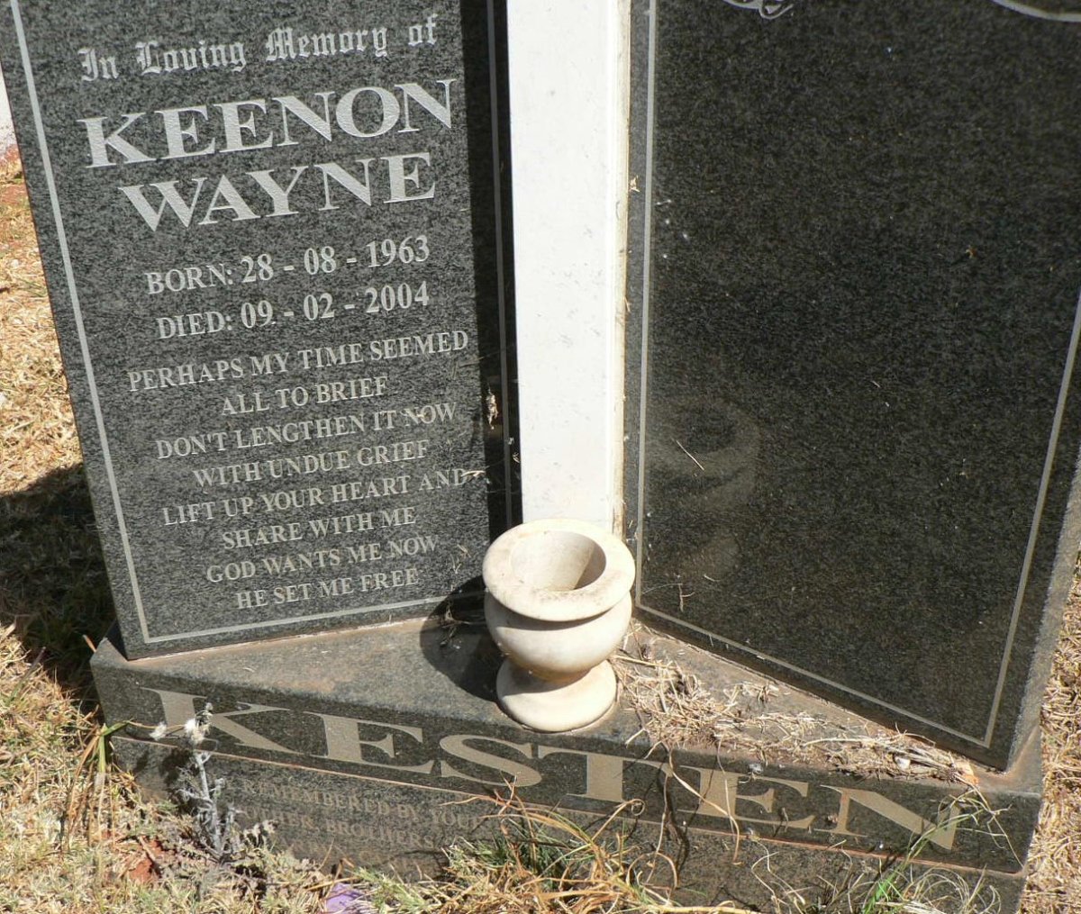 KESTEN Keenon Wayne 1963-2004