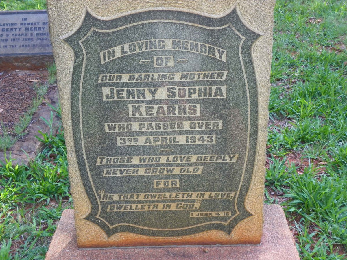 KEARNS Jenny Sophia -1943
