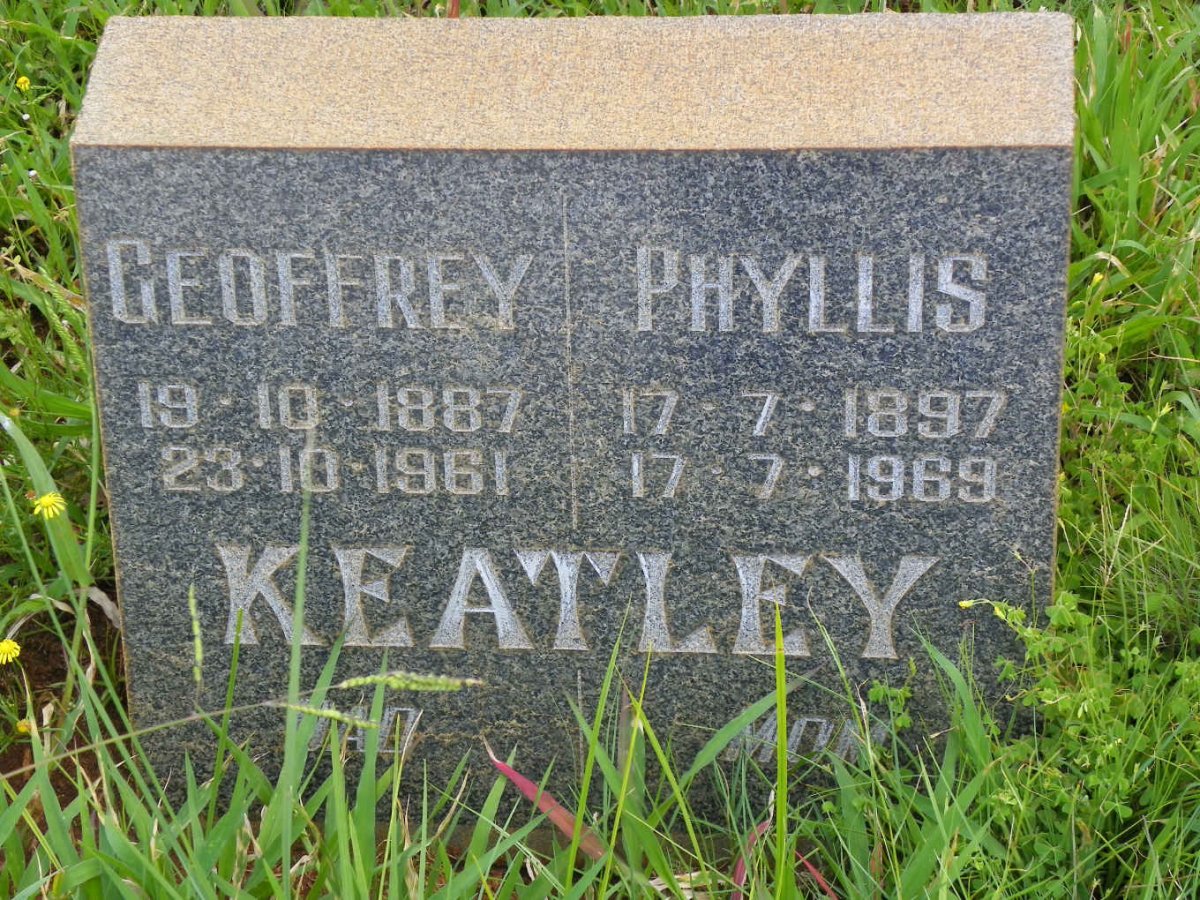 KEATLEY Geoffrey 1887-1961 &amp; Phyllis 1897-1969