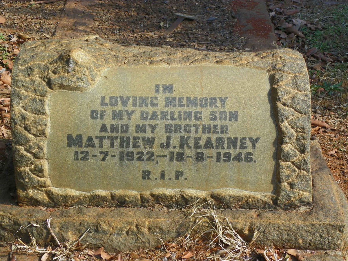 KEARNEY Matthew J. 1922-1946