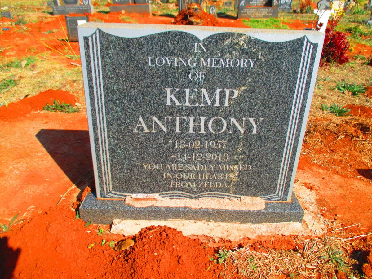 KEMP Anthony 1957-2010