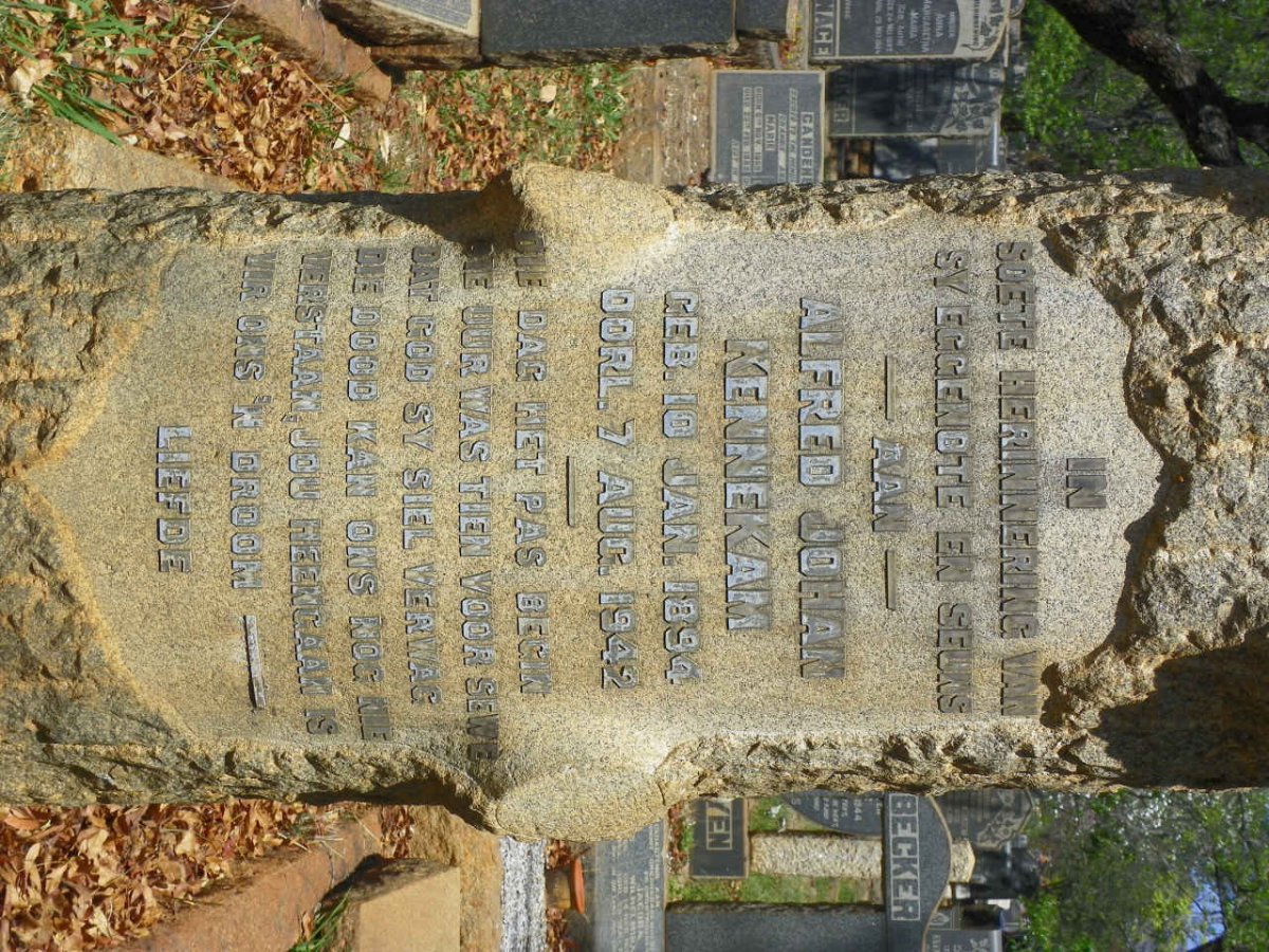 KENNEKAM Alfred Johan 1894-1942