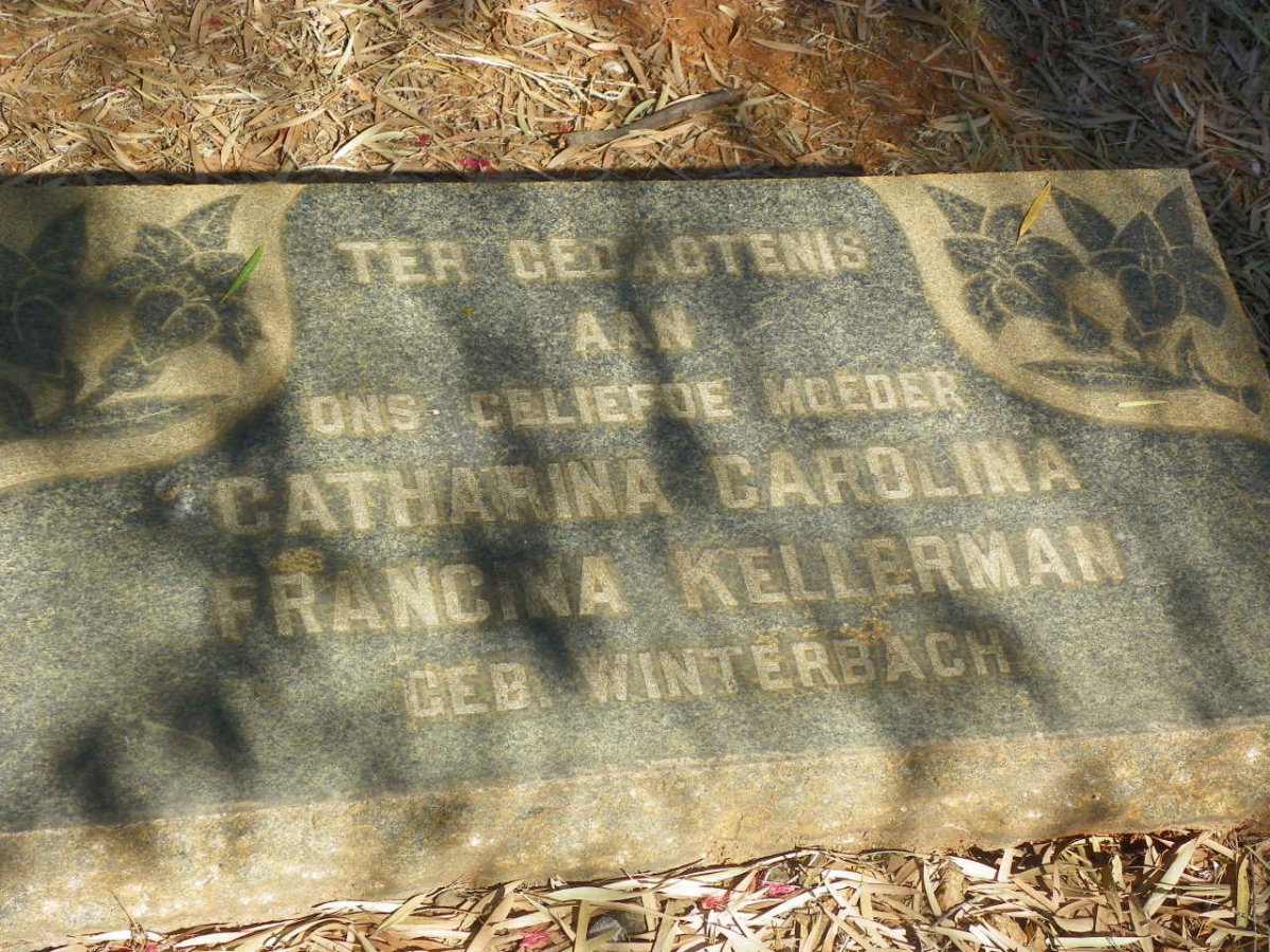 KELLERMAN Catharina Carolina Francina nee WINTERBACH
