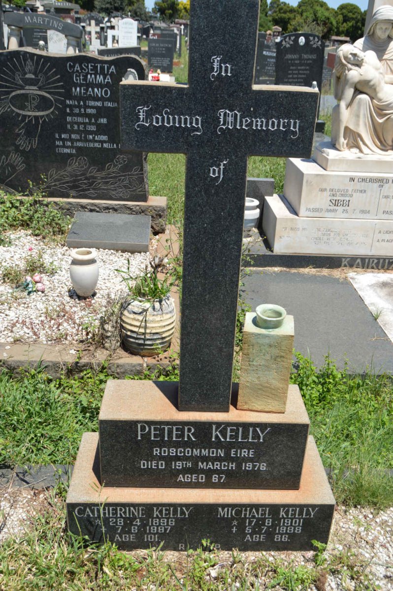 KELLY Catherine 1896-1987 :: KELLY Michael 1901-1988 :: KELLY Peter -1976