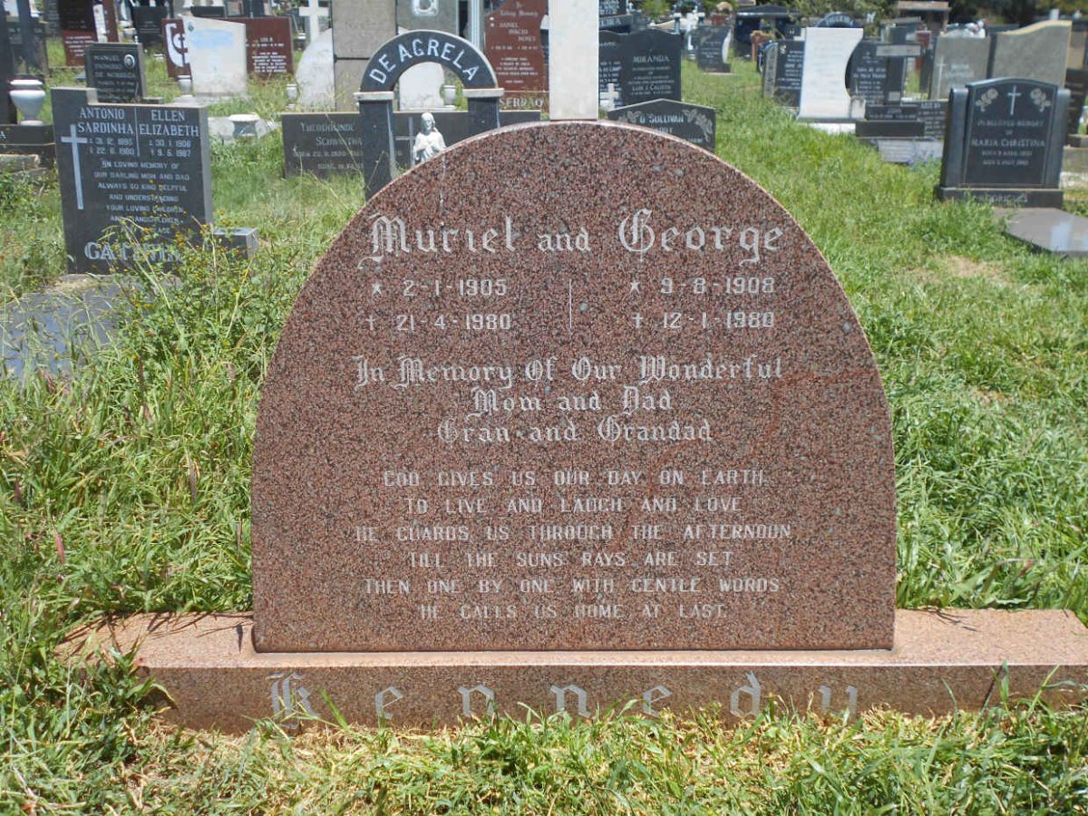 KENNEDY George 1908-1980 &amp; Muriel 1905-1980