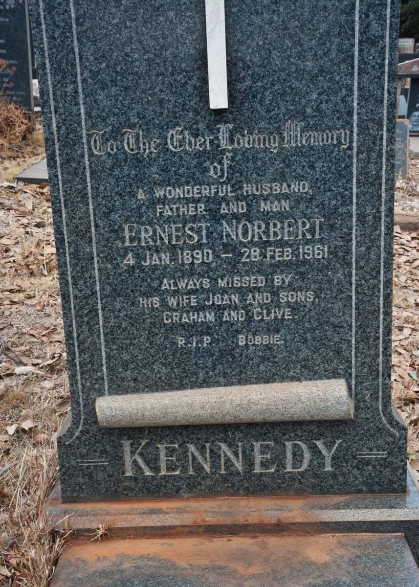 KENNEDY Ernest Norbert 1890-1961