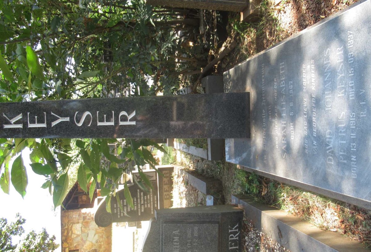 KEYSER David Johannes Petrus 1915-1997 &amp; Sara Elisabeth -1967
