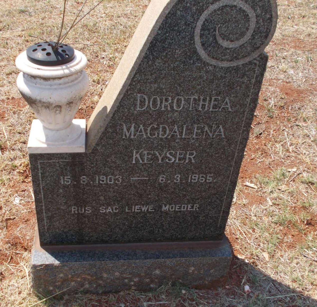KEYSER Dorothea Magdalena 1903-1965