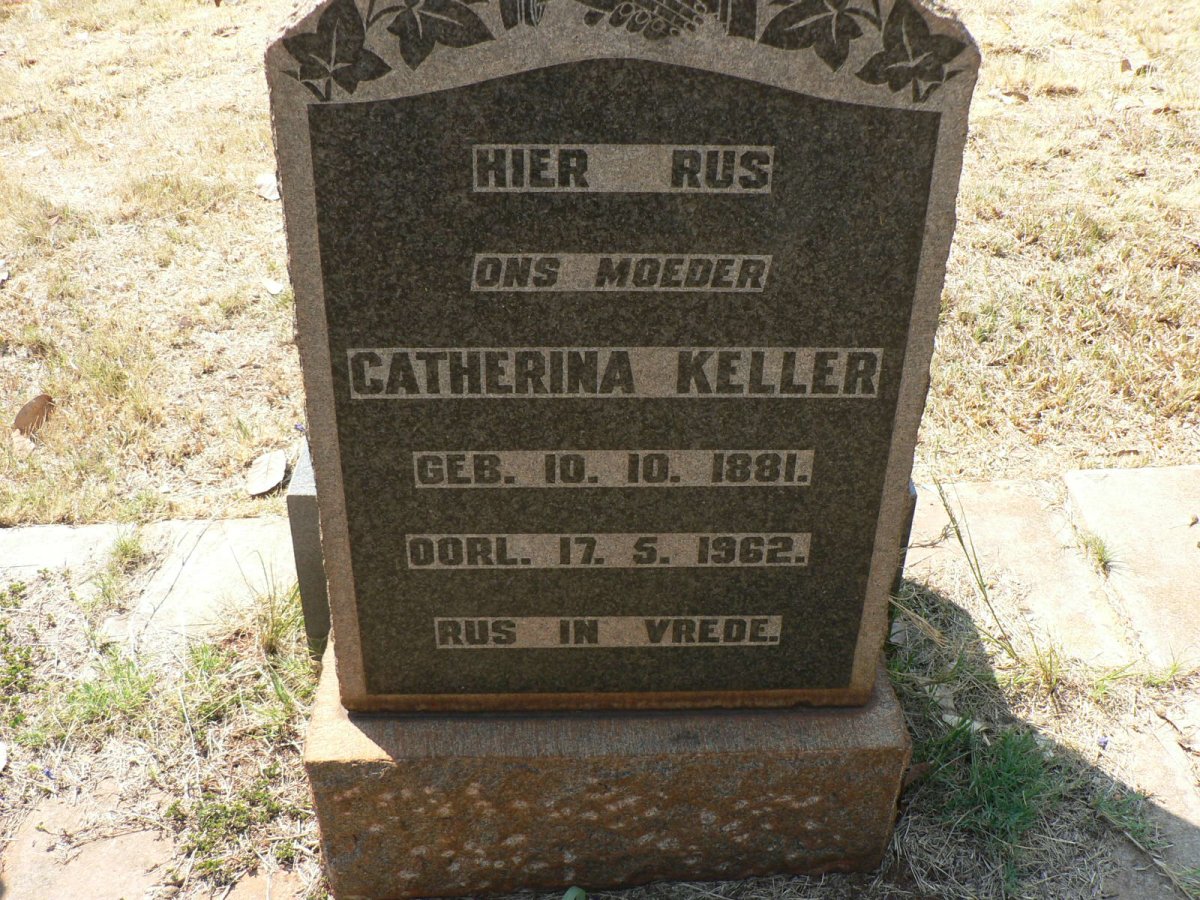KELLER Catherina 1881-1962