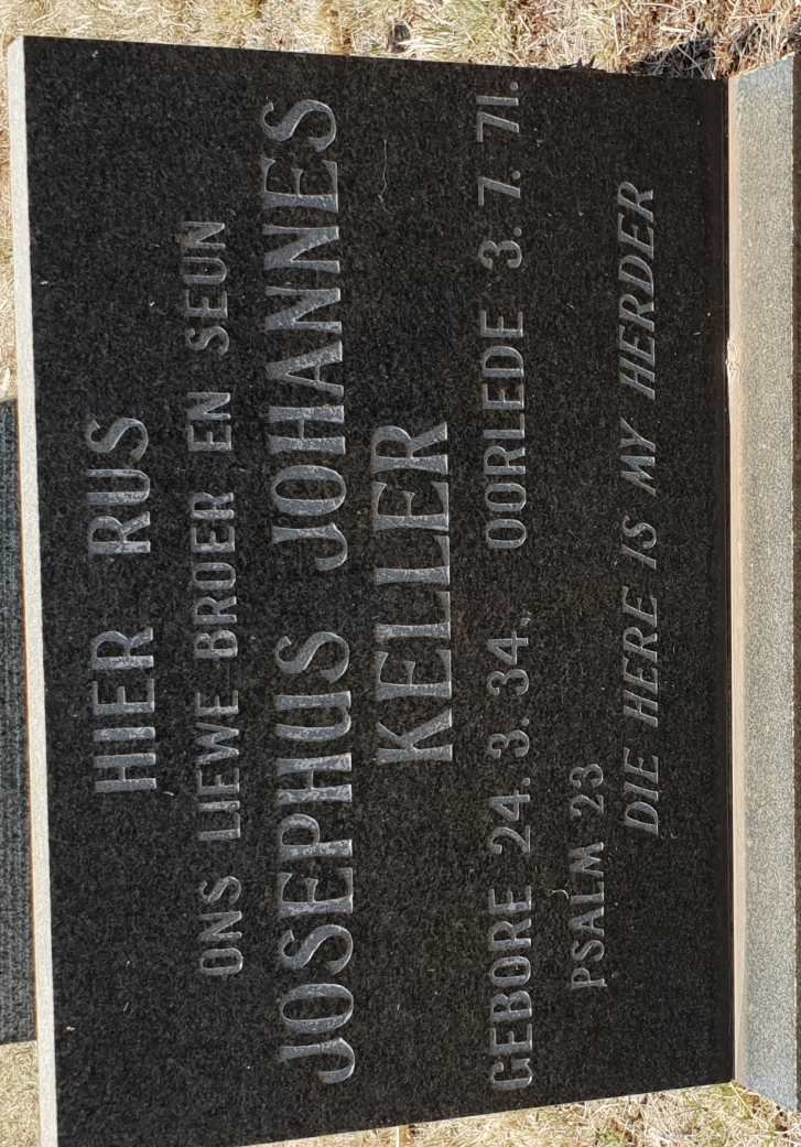 KELLER Josephus Johannes 1934-1971