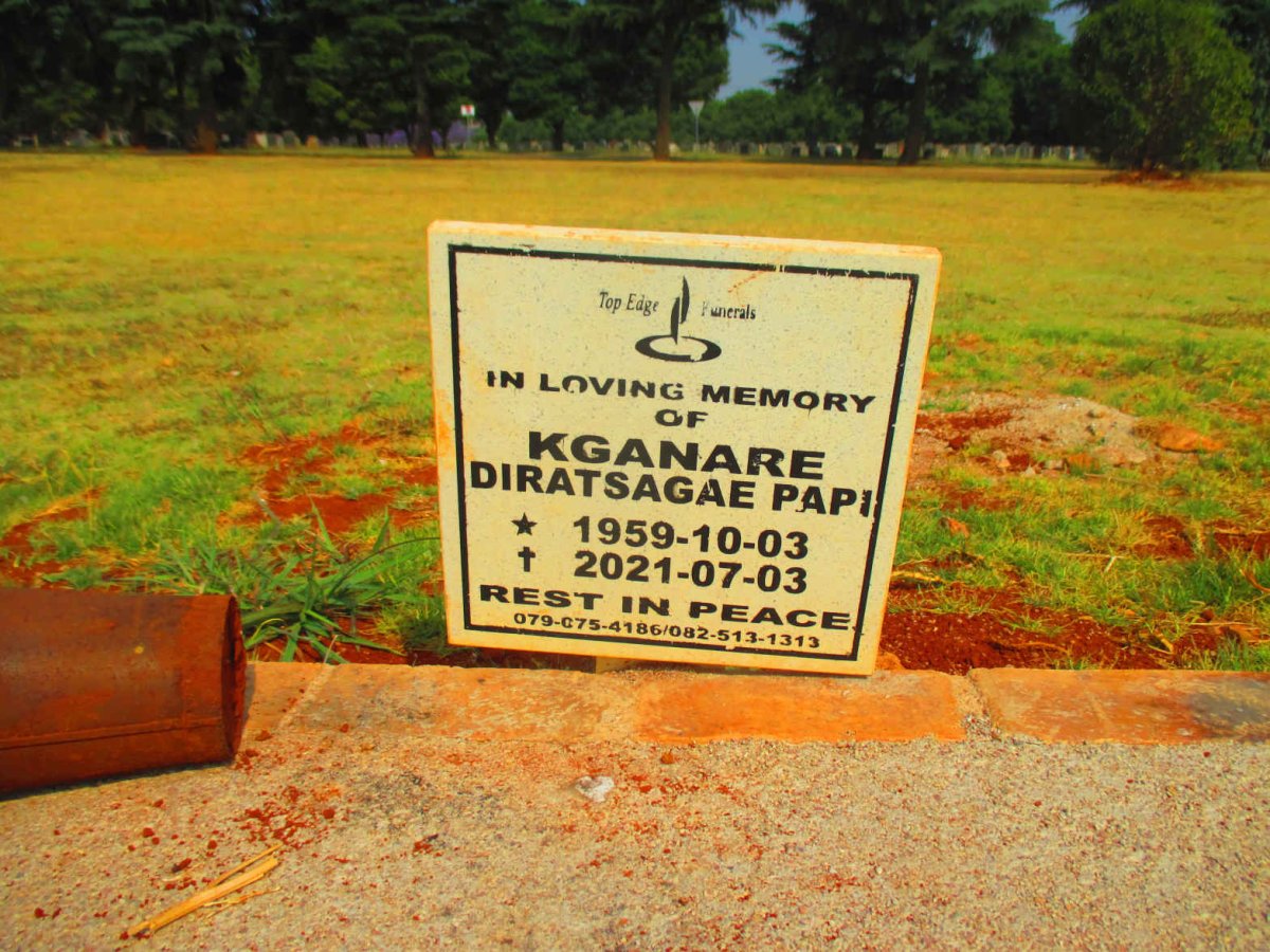 KGANARE Diratsagae Papi 1959-2021