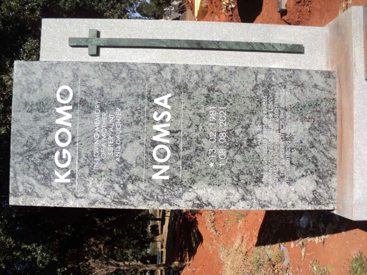 KGOMO Nomsa 1981-2021
