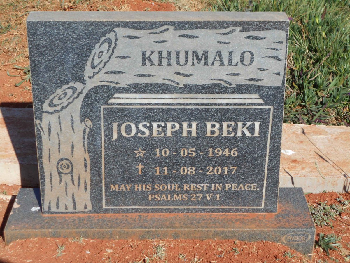 KHUMALO Joseph Beki 1946-2017